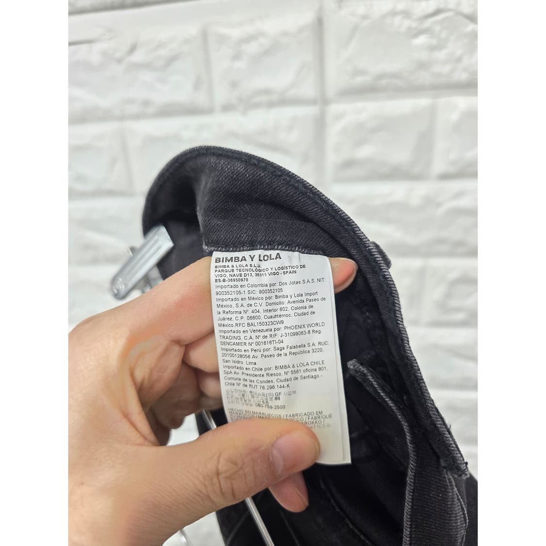 택포) 빔바이롤라 블랙 데님 청바지 26인치 새상품 상품이미지3