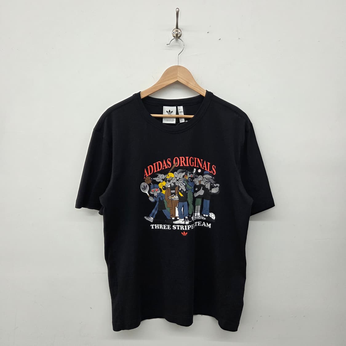 아디다스 오리지널스 Three Stripe Team 반팔 티셔츠 남2XL 상품이미지1