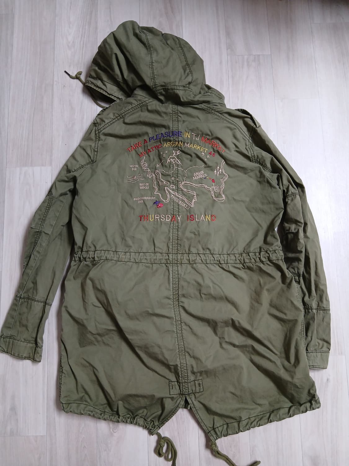 써스데이아일랜드 야상후드S 상품이미지3