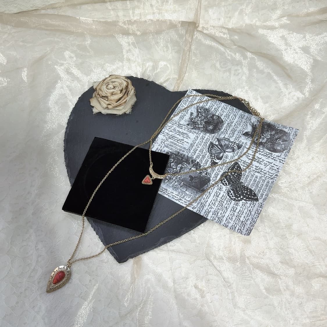 빈티지 래드 오리엔탈 메탈 레이어드 목걸이 상품이미지2