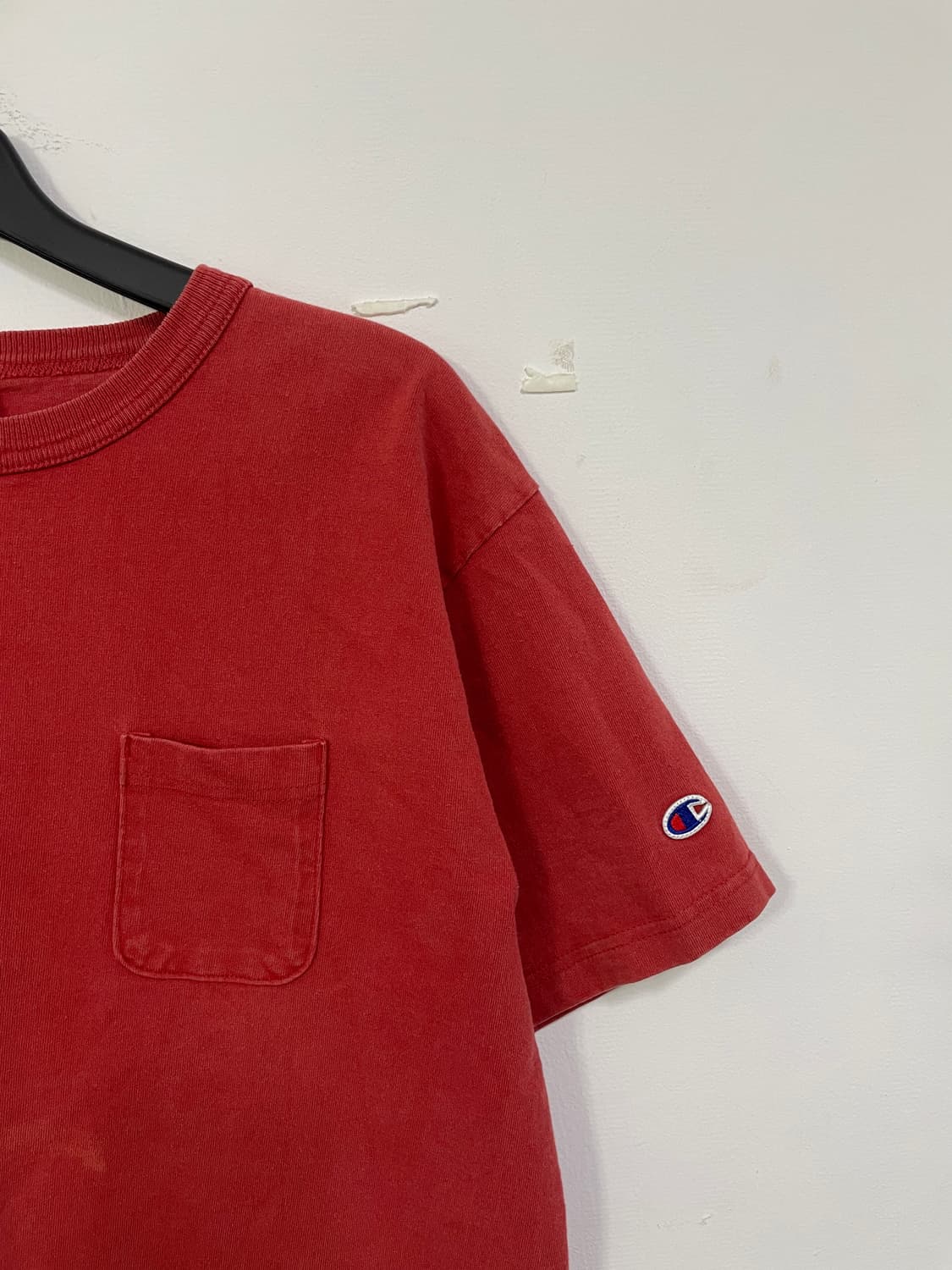 챔피온 레드 반팔 티셔츠 상품이미지5