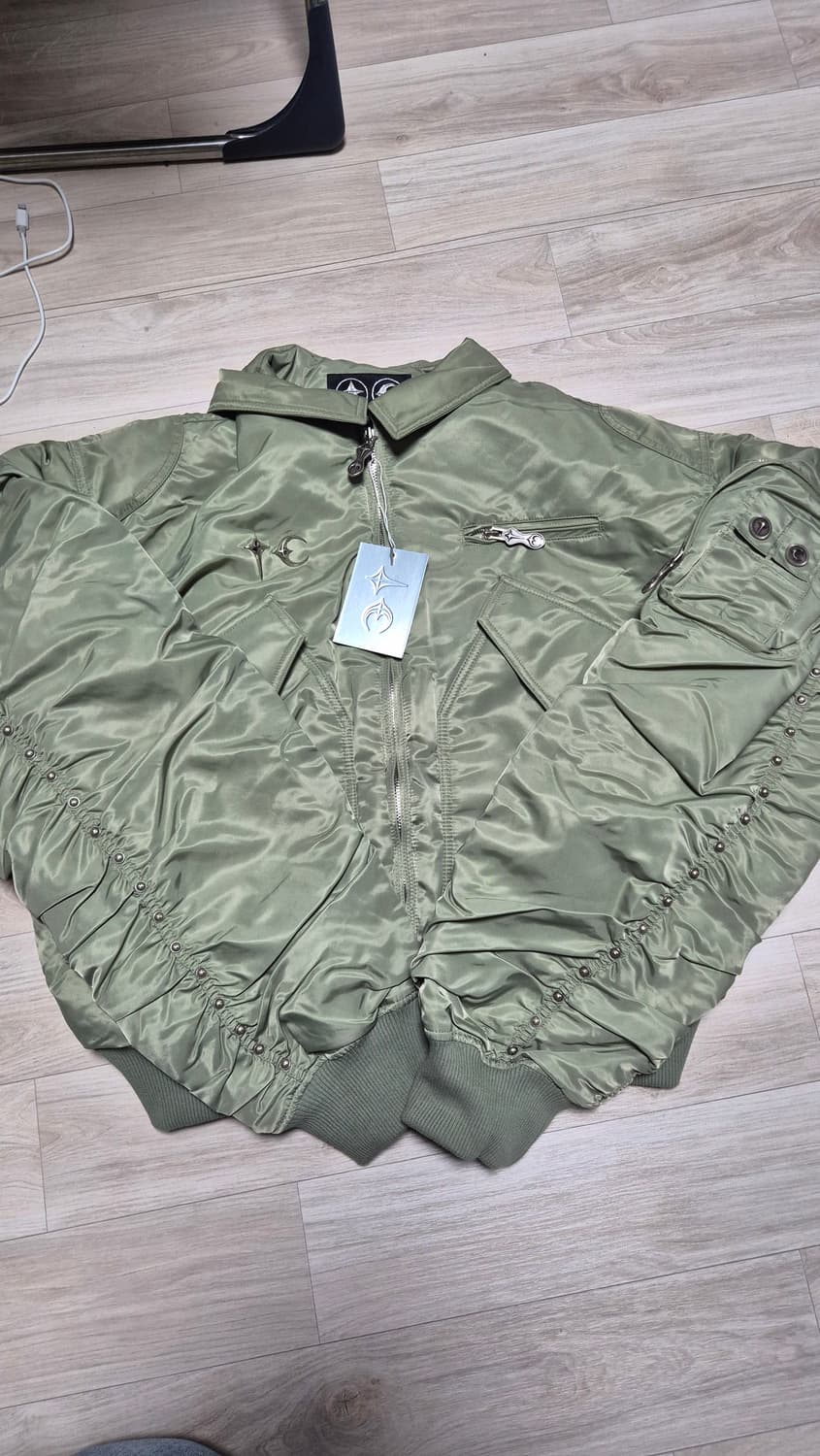 떠그클럽 라이트닝버드 ma-1 올리브 3사이즈 상품이미지1