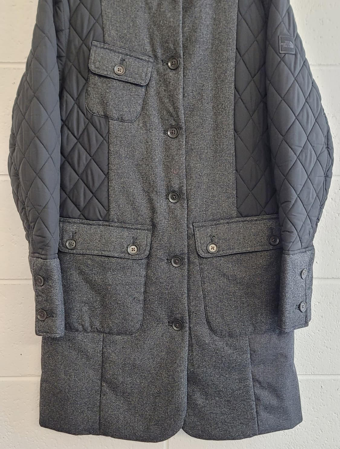 노스페이스 화이트라벨(여성용) 퀼팅 믹스 패딩코트(자켓) 판매 상품이미지5