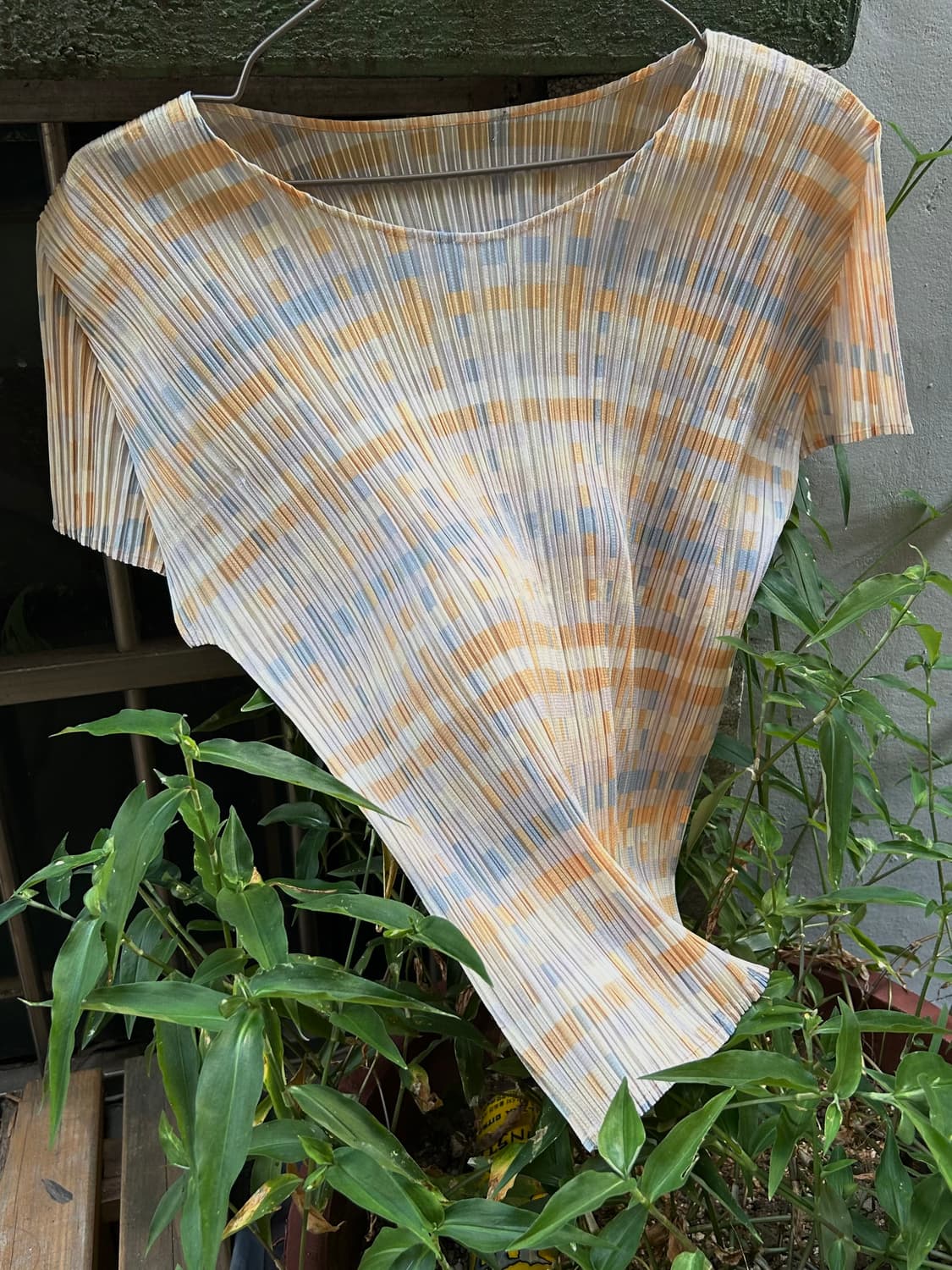 *레어* 이세이미야케 pleats please 옐로우 탑 상품이미지1