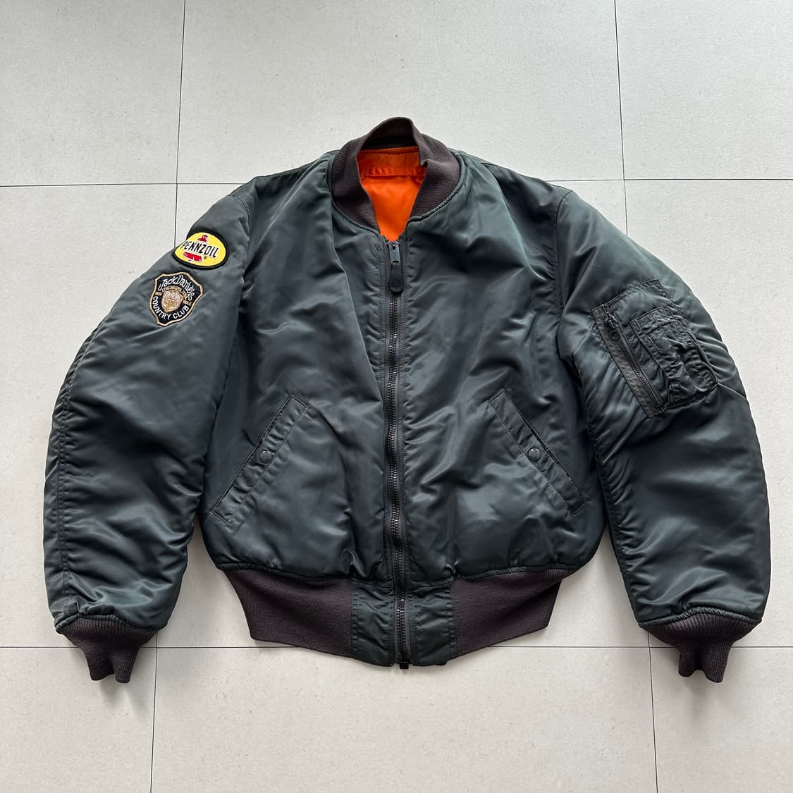 60s 오리지널 USAF 미공군 MA-1 D타입 항공점퍼 M 상품이미지1