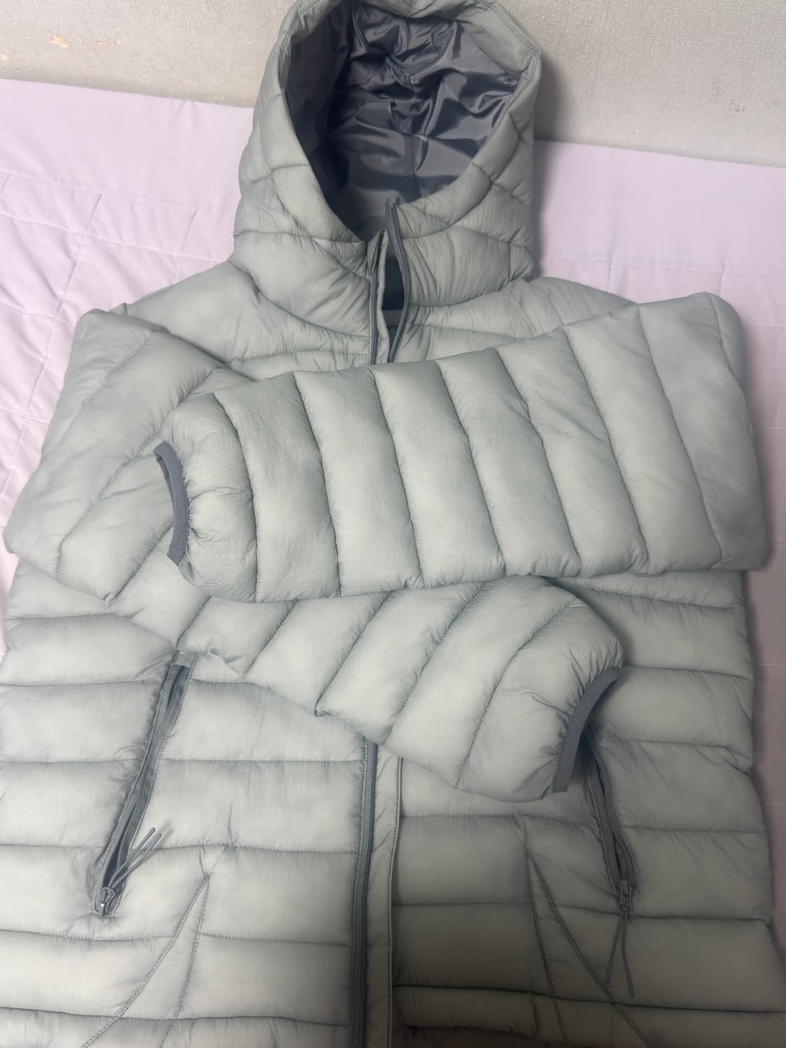 코드그라피 경량 패딩 s사이즈  카키  상품이미지4