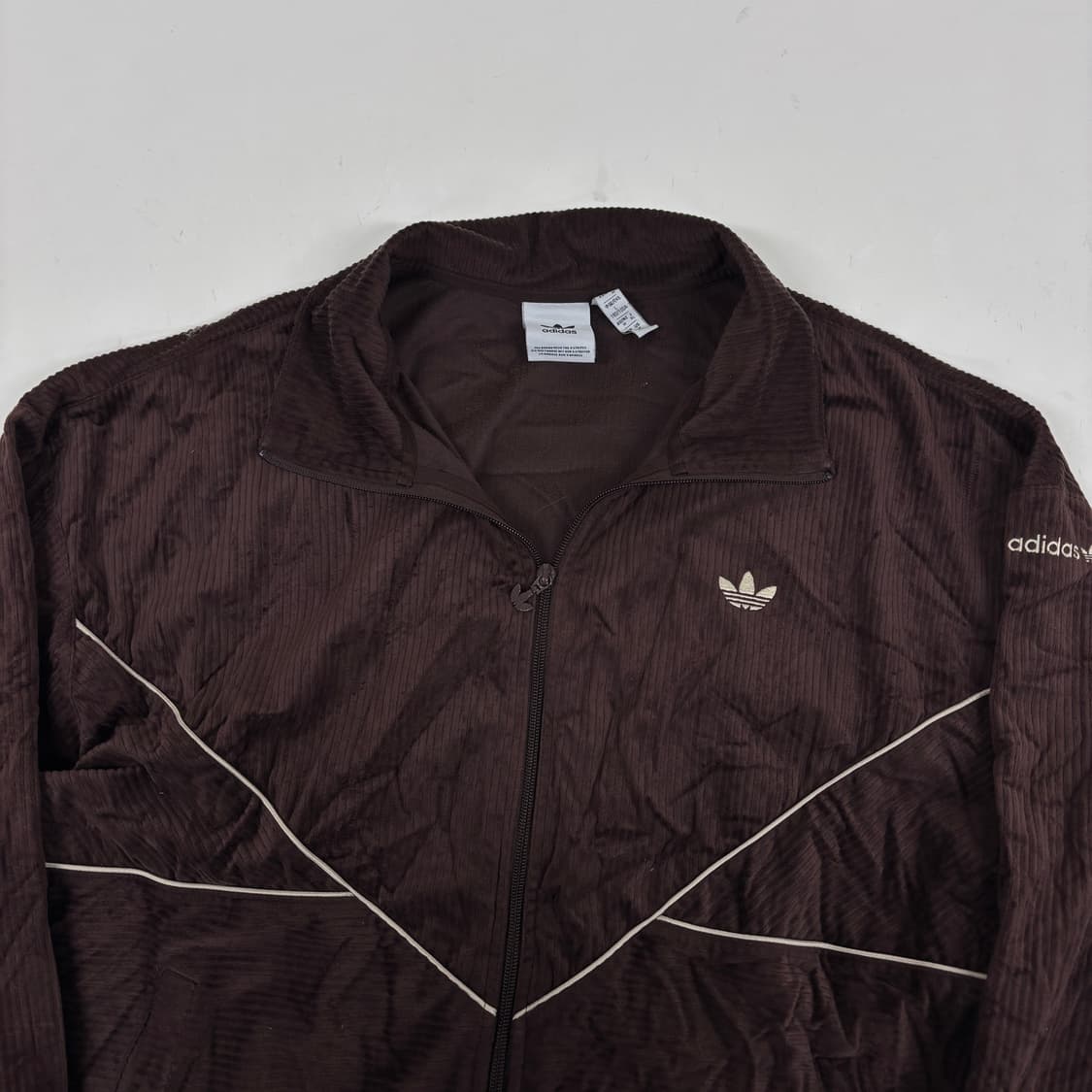 아디다스 브라운 코듀로이 트랙탑 상품이미지5