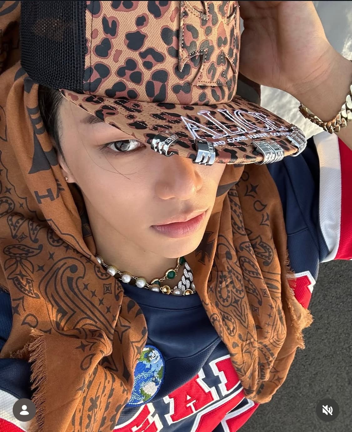 Alice hollywood 레오파드 캡 상품이미지2