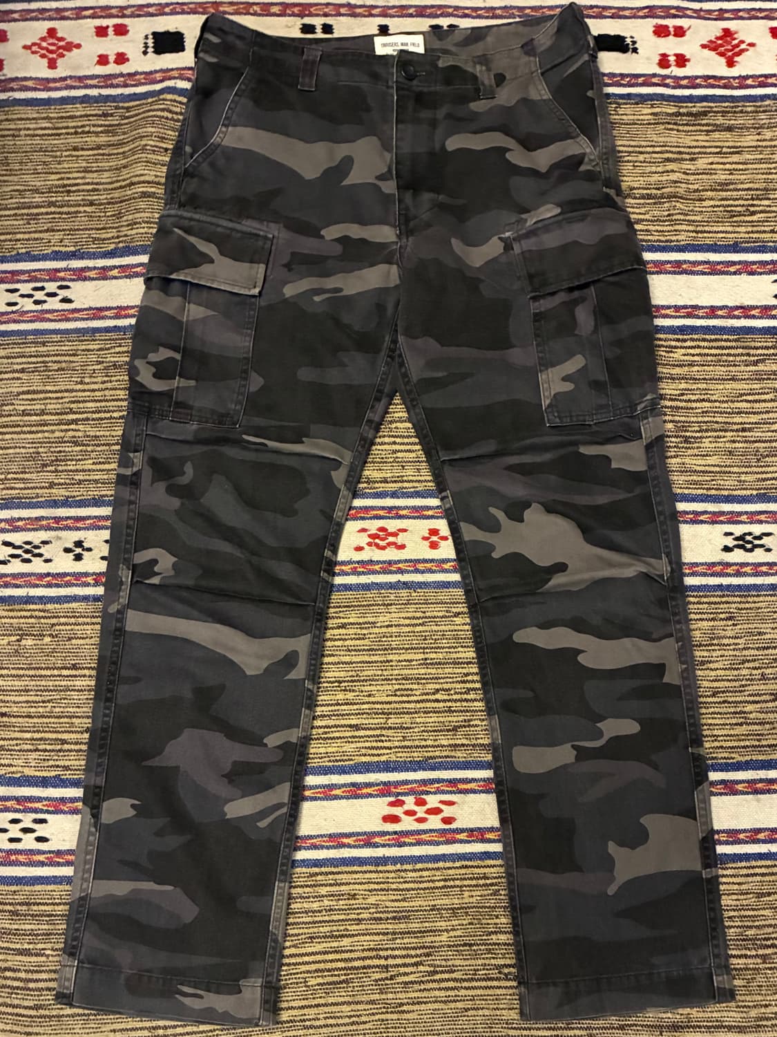 (30~32)AVIREX 아비렉스 그레이카모 워싱 치노 카고팬츠 상품이미지1