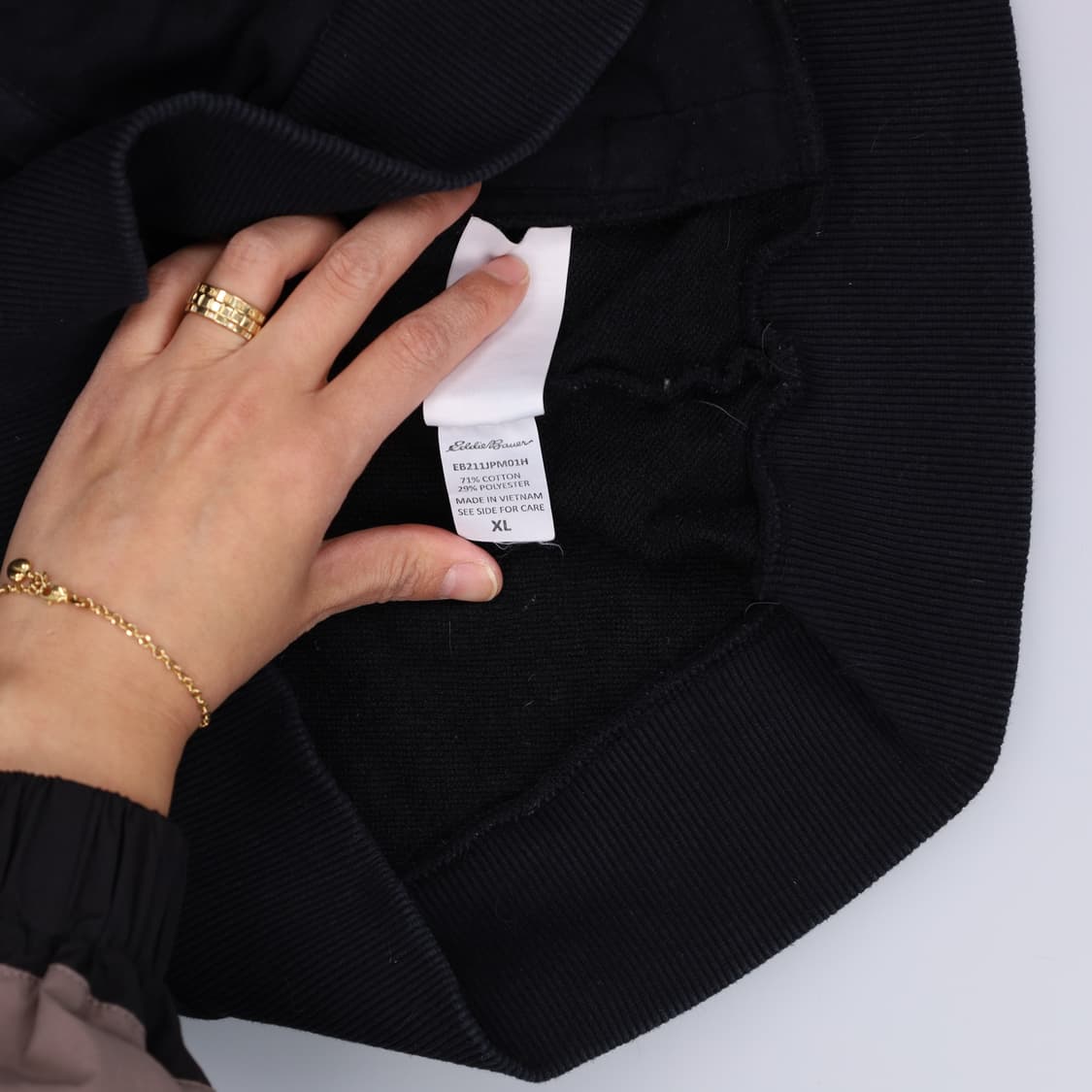 XL 에디바우어 블랙 후드집업 0427H1 상품이미지7