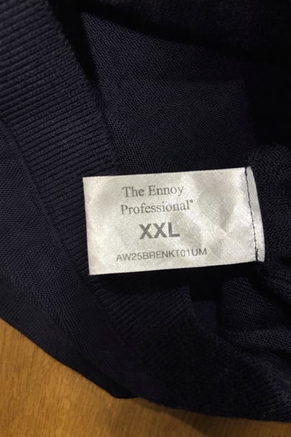 엔노이 ENNOY 25aw 메리노 울 스웨터 네이비 XXL 상품이미지4