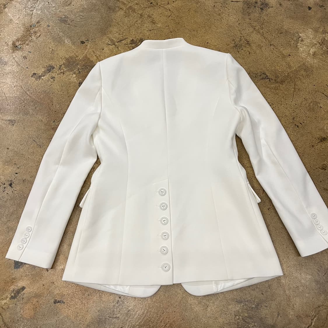 [정품] 모조에스핀 화이트 노카라 자켓 b15 상품이미지4