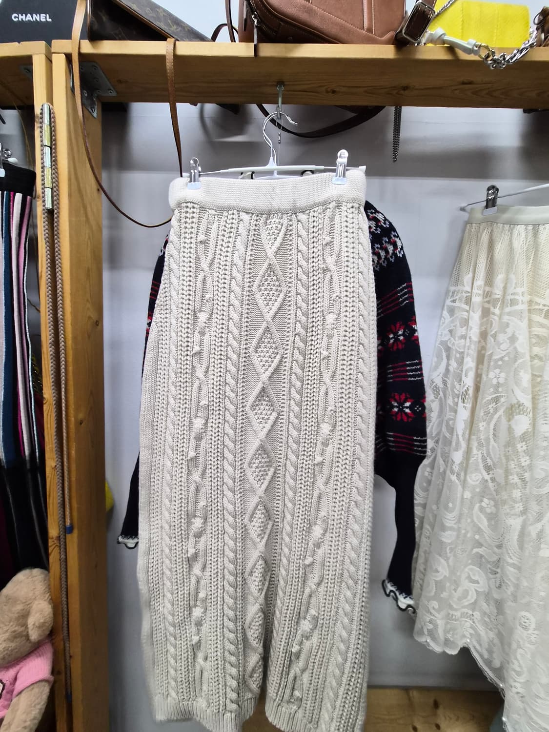 막스마라 벌룬 니트집업.  니트케이블 롱스커트 상품이미지10