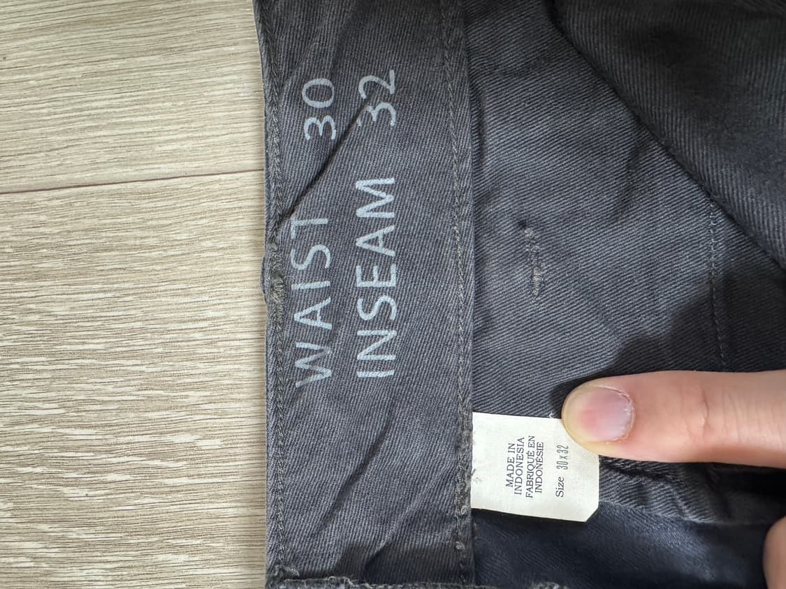 30/32 더블알엘 헤링본 필드 치노 블랙 상품이미지3