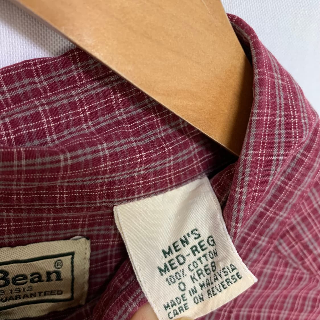 엘엘빈 빈티지 레드 체크 셔츠 여성 XL 남성 L 상품이미지5