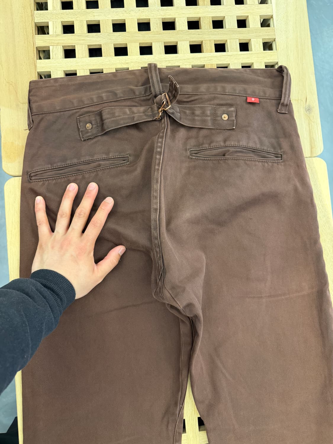 ANACHRONORM FADED BROWN 아나크로놈 페이드 워크팬츠 상품이미지9