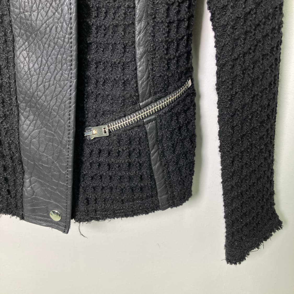 이로 sari moto 자켓 레더 트리밍 상품이미지4