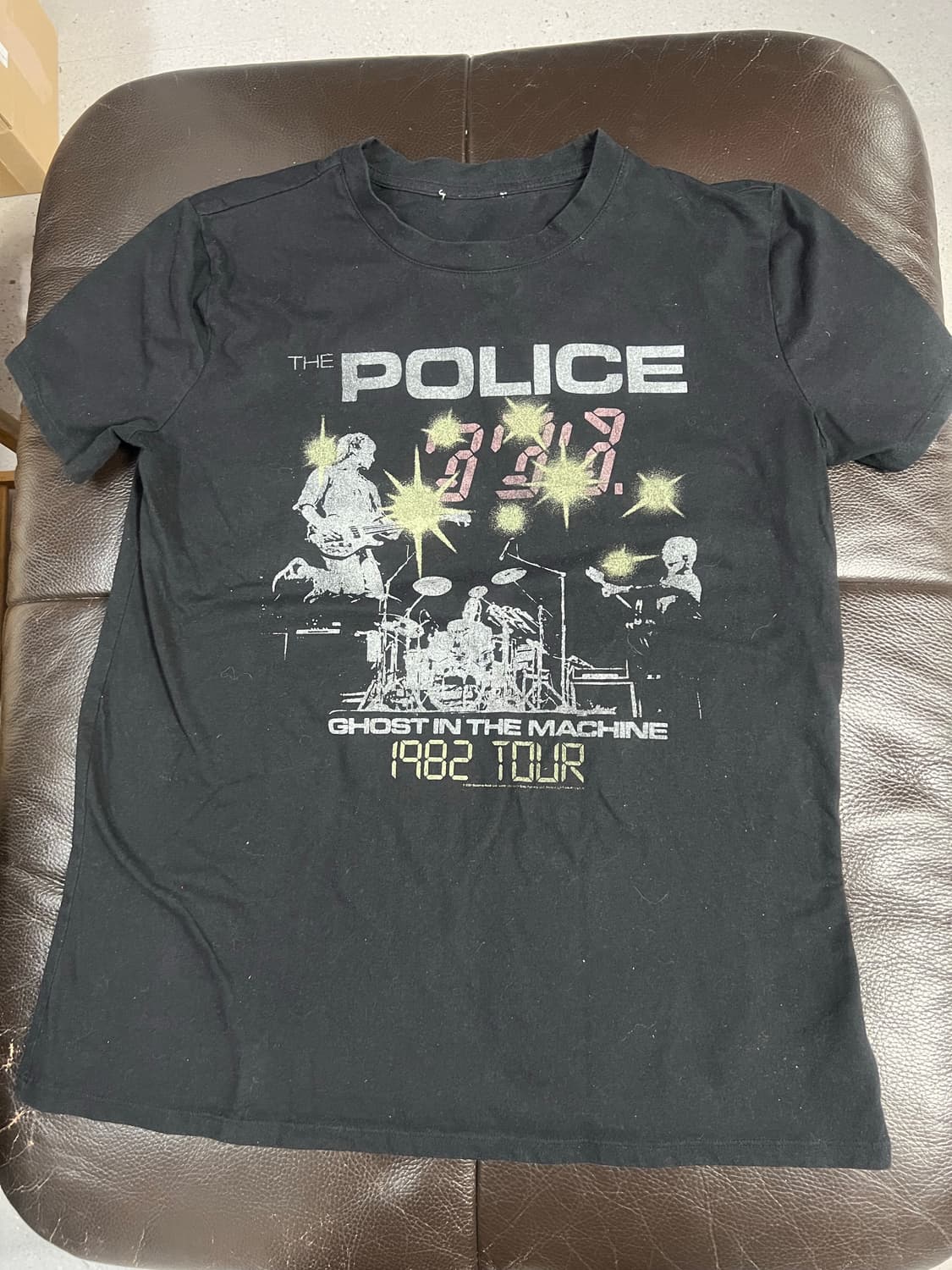 Usa The Police 폴리스 1982 투어 티셔츠 블랙 상품이미지1