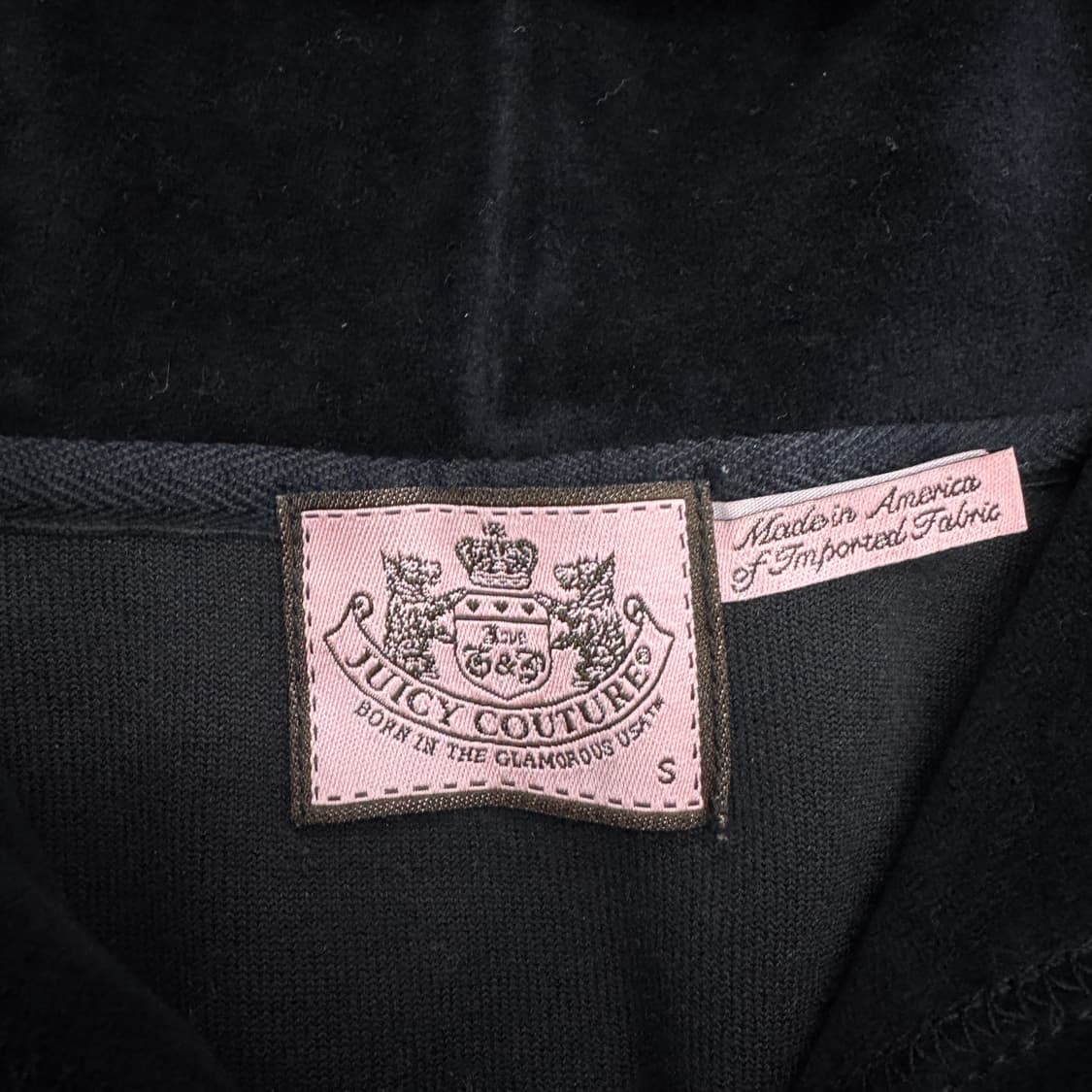 쥬시꾸뛰르 Y2K 벨벳 후드집업 상품이미지5