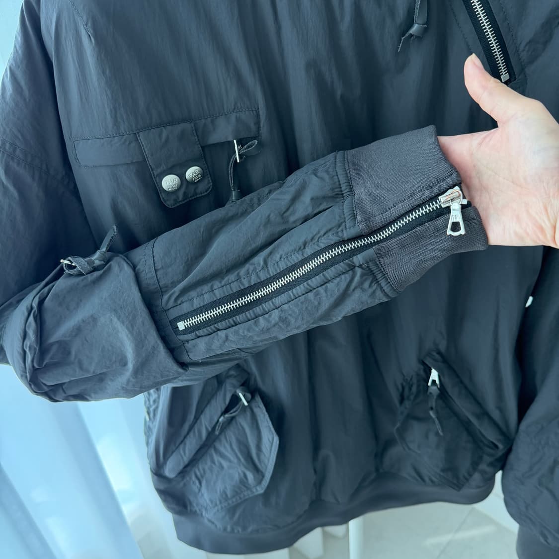 FAR FROMWHAT 다운패딩 아노락 차콜그레이 L 상품이미지4