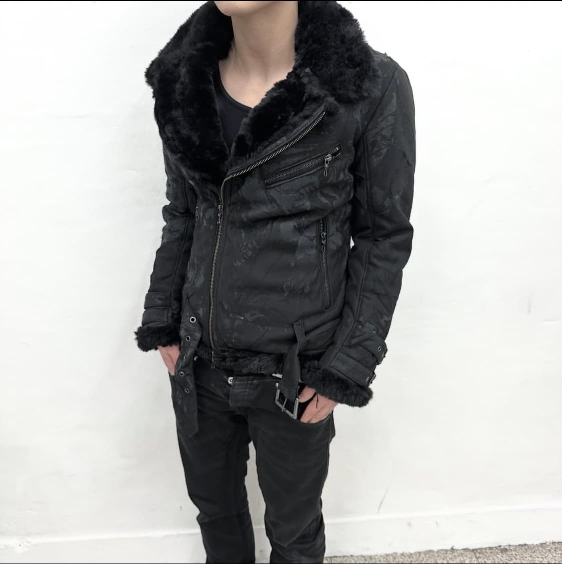 Shellac × Semantic design mouton jacket 상품이미지1