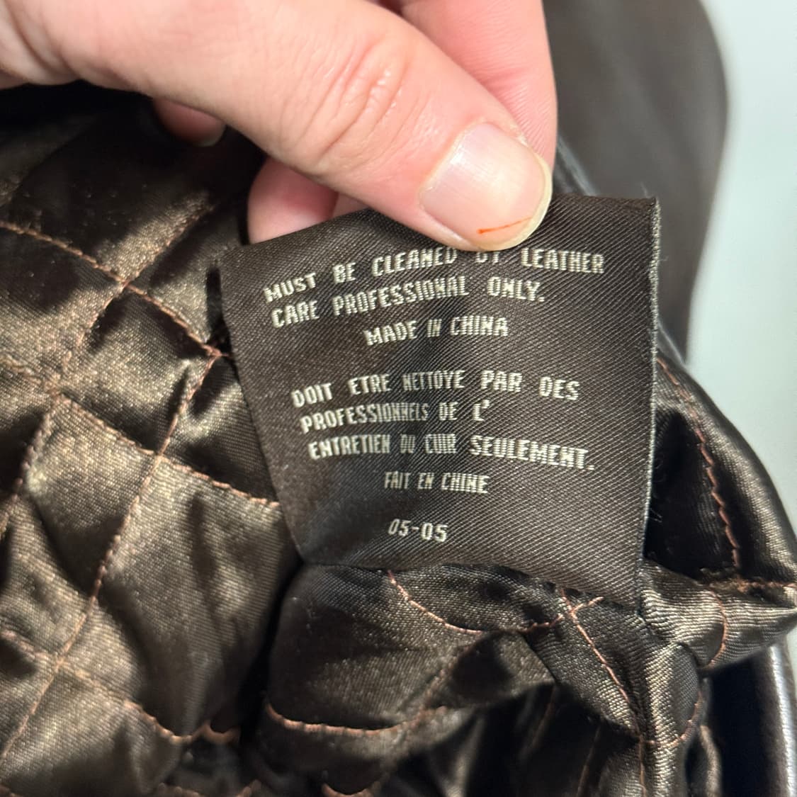 VTG 빈티지 100% 쉽스킨 다크 브라운 싱글 집업 가죽 자켓 상품이미지9