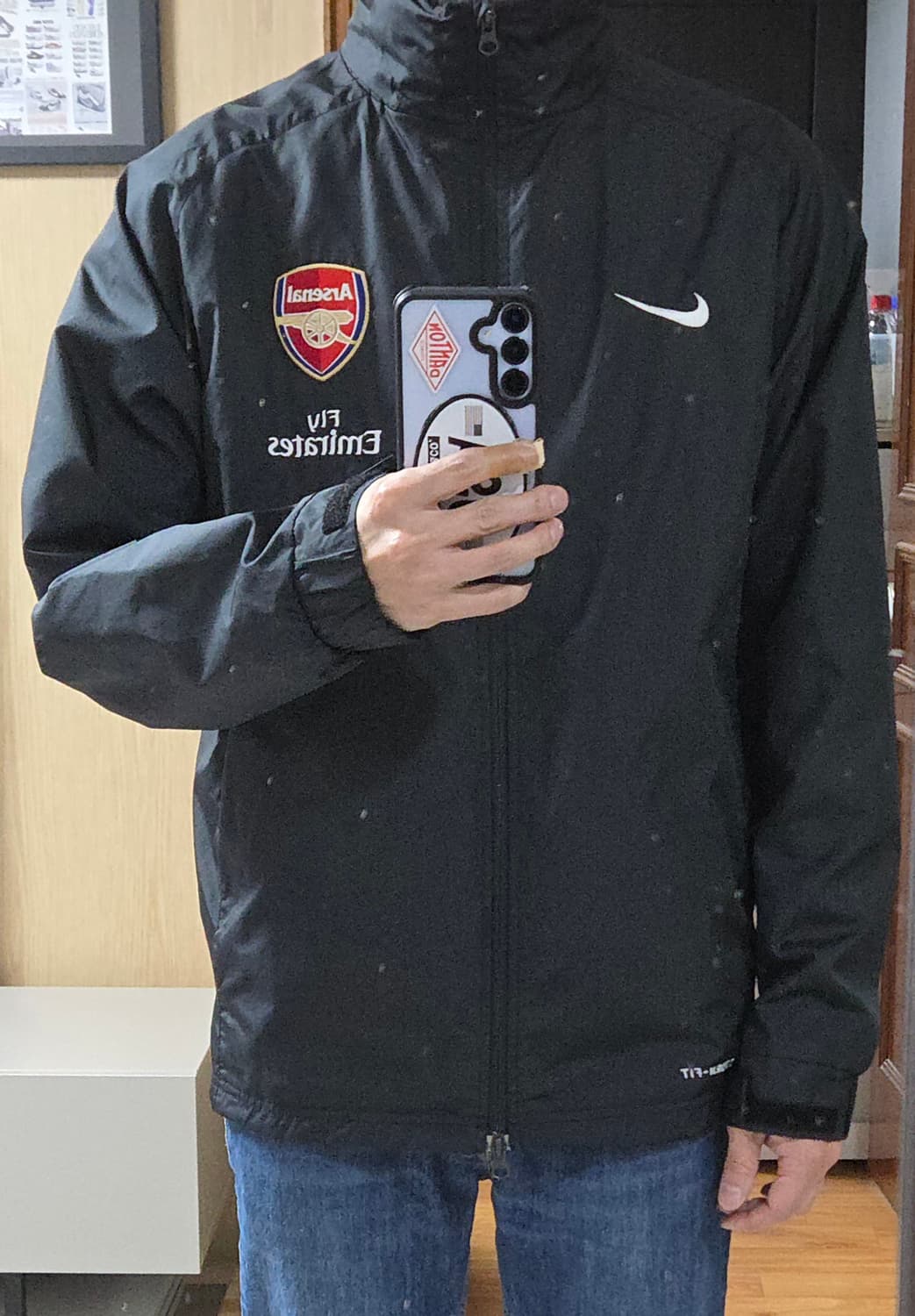 (착샷) 나이키 아스날 바람막이 져지 레트로 상품이미지10