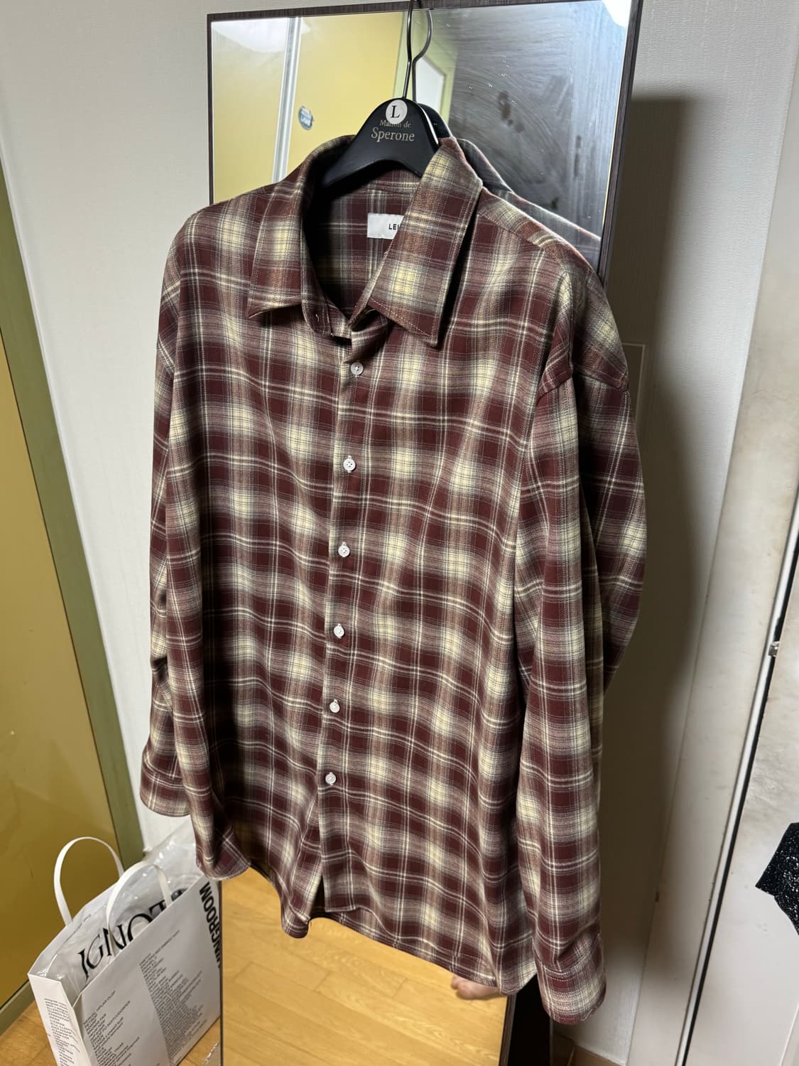 르아르 체크셔츠 상품이미지3