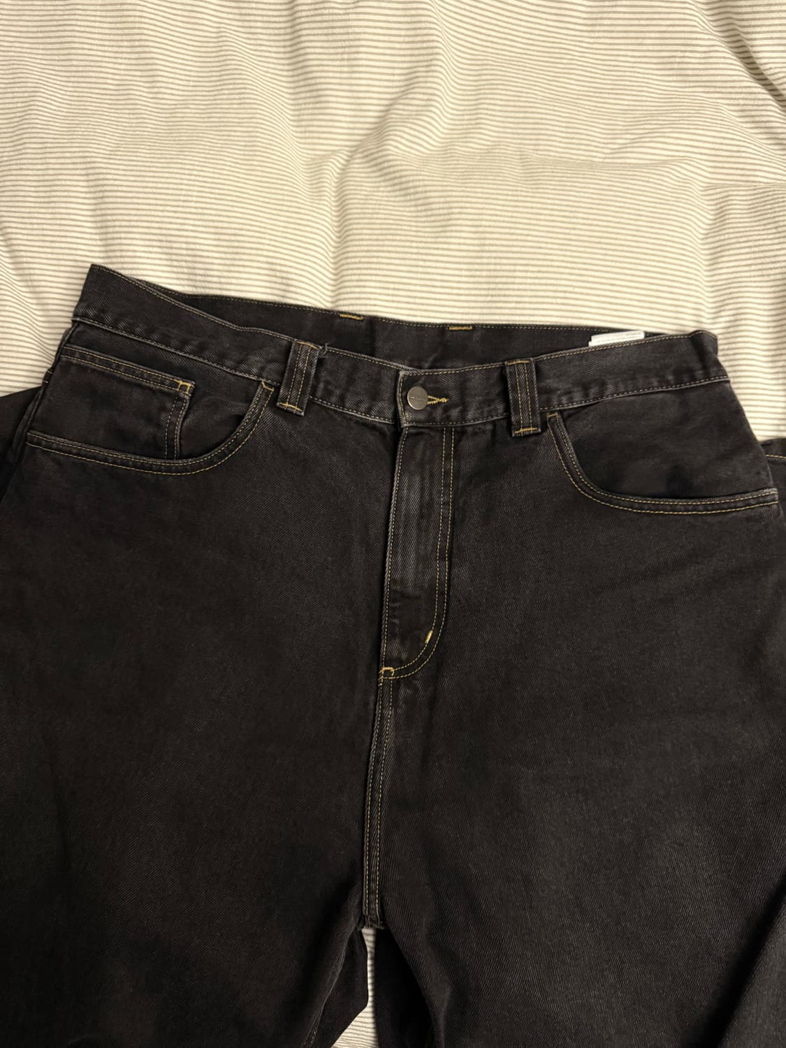 칼하트 브랜든 팬츠 블랙 스톤워시드 L 상품이미지5