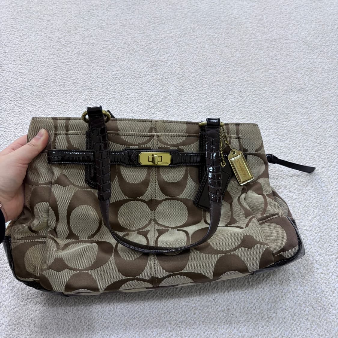 F 코치 18966 시그니처 토트백 0421E 상품이미지2