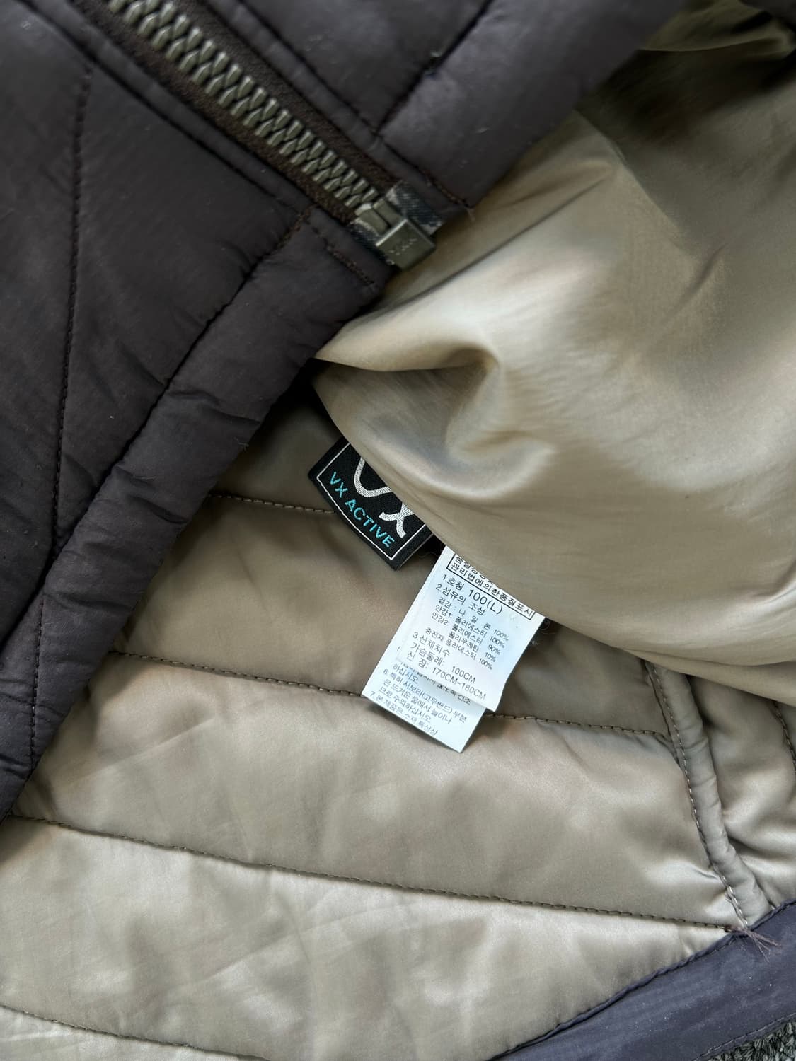 노스페이스 브이 익스플로링 브라운 경량패딩 L 상품이미지7