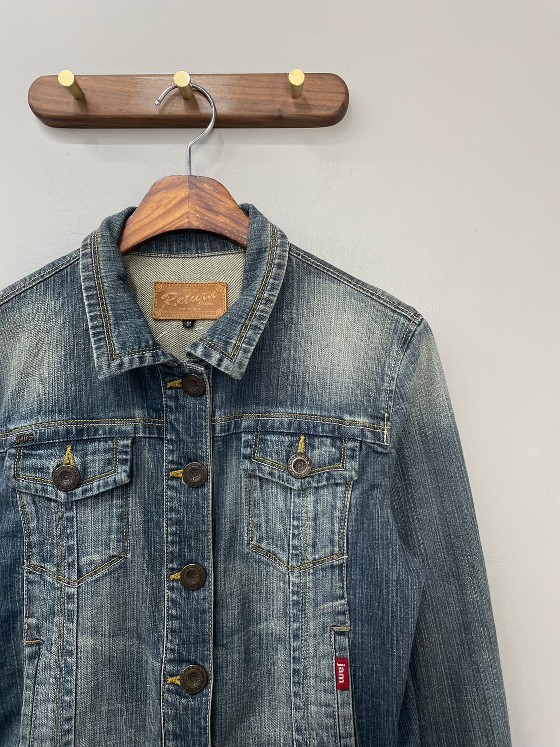 빈티지 데님 워싱 자켓 H1286 상품이미지3