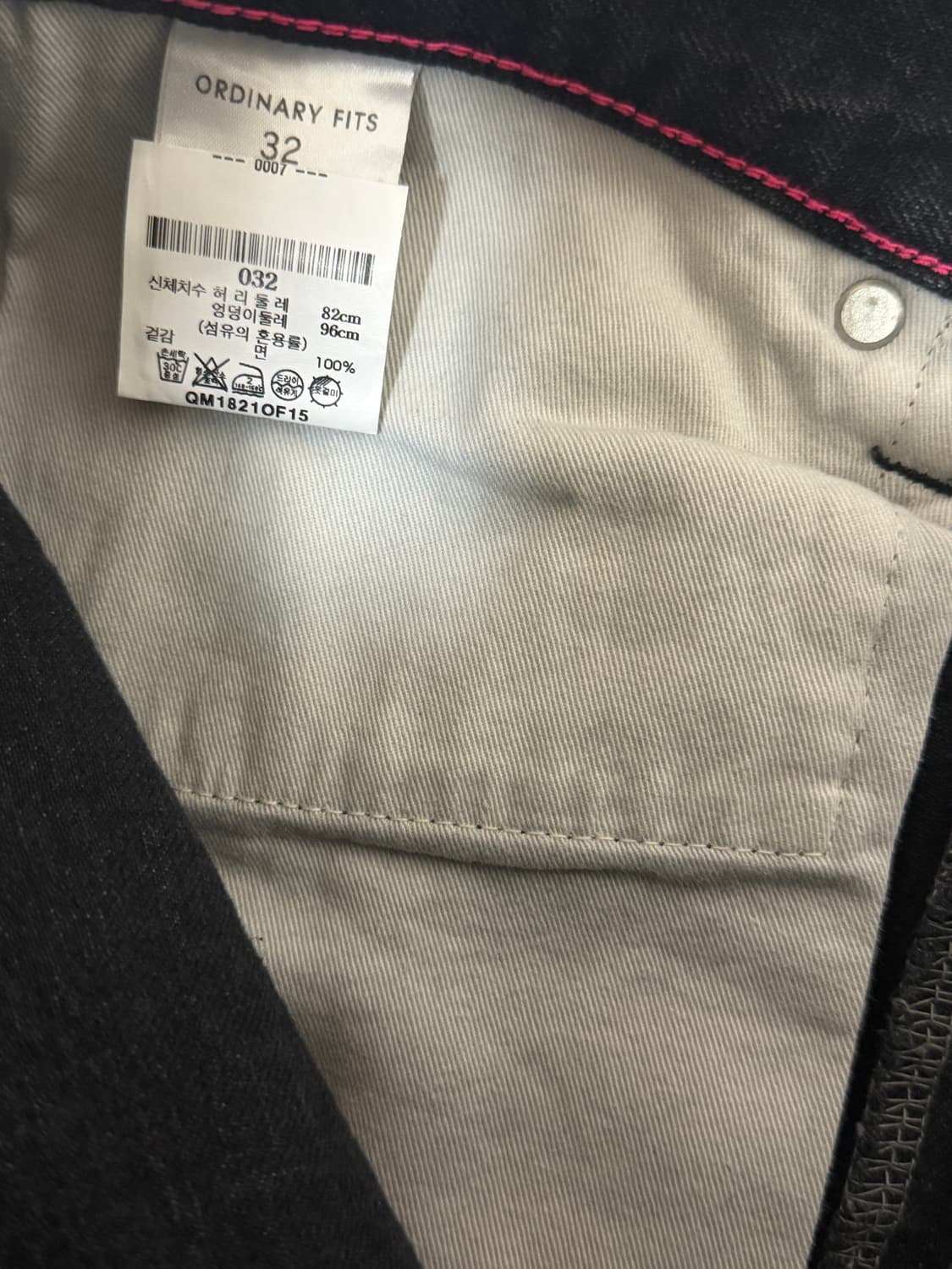 오디너리핏츠 루즈 앵클데님 블랙 32 비이커매장판 상품이미지4