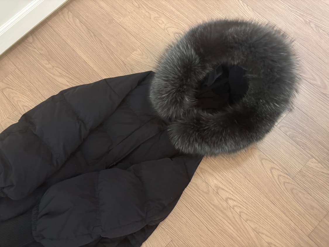 지컷 사가퍼 봉긋소매 구스다운 롱패딩 55 상품이미지1