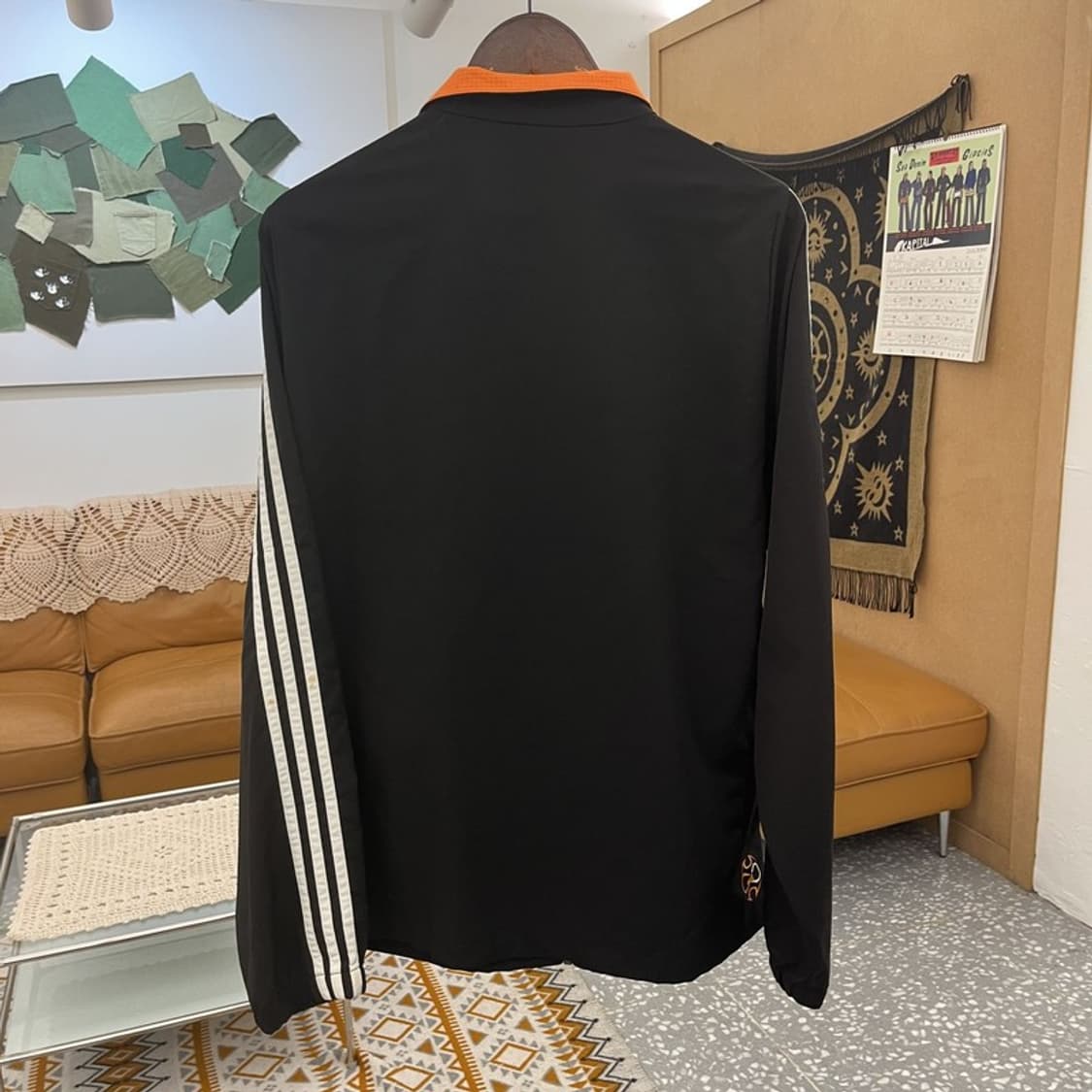 아디다스 올드스쿨 레트로 00s 오렌지 바람막이 자켓 110 C10894 상품이미지4