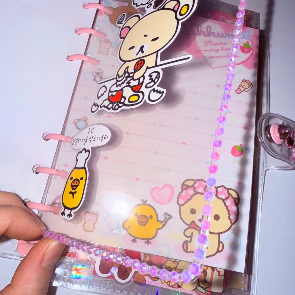 ✨리락쿠마 다이어리셋업/A6핑크타입💗/64장 상품이미지4