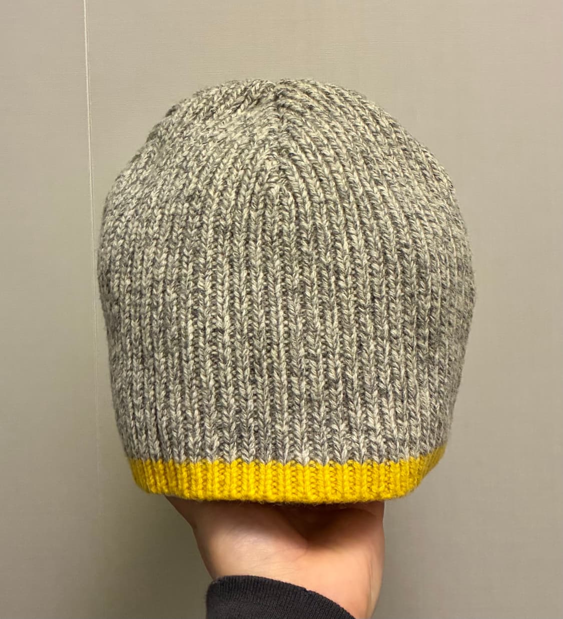 (F)GAP 갭 램스울 오트밀 그레이 배색 숏비니 와치캡 상품이미지5