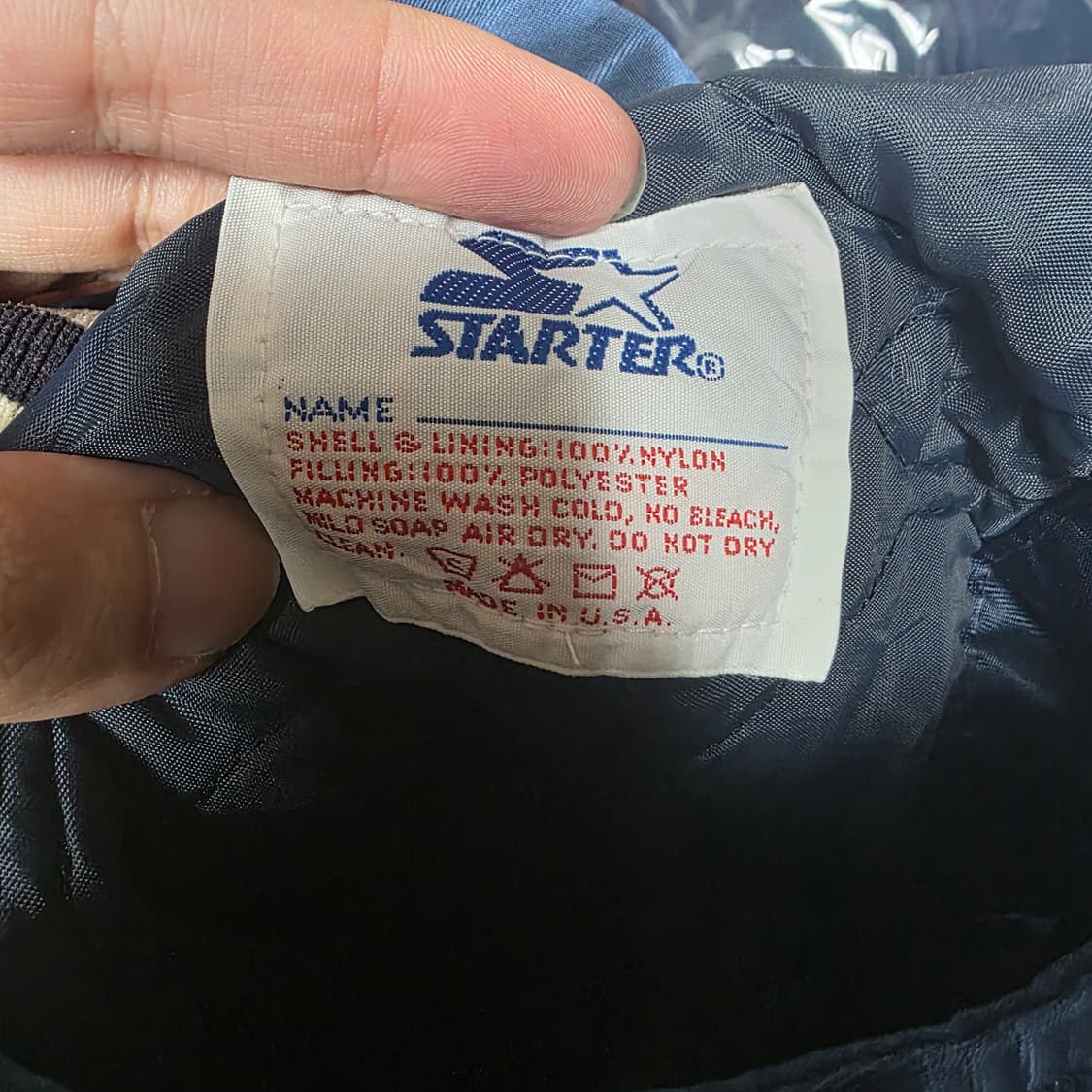 [XL] 80-90s 스타터 뉴욕양키스 다이아몬드 마제스틱 스타디움 자켓 상품이미지6