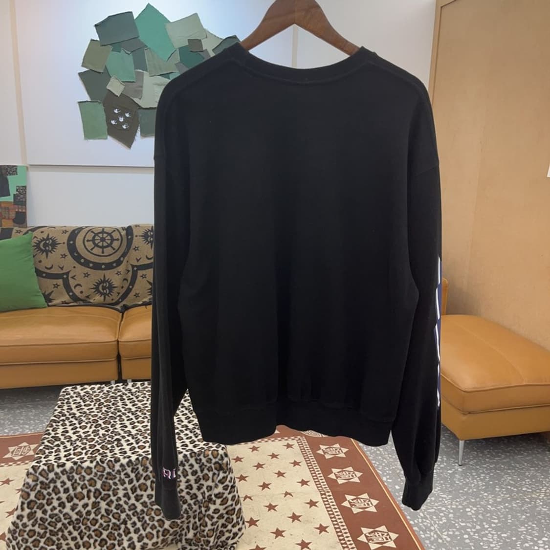 로맨틱크라운 스트릿 키치 펑크 패치워크 맨투맨 M C09395 상품이미지4