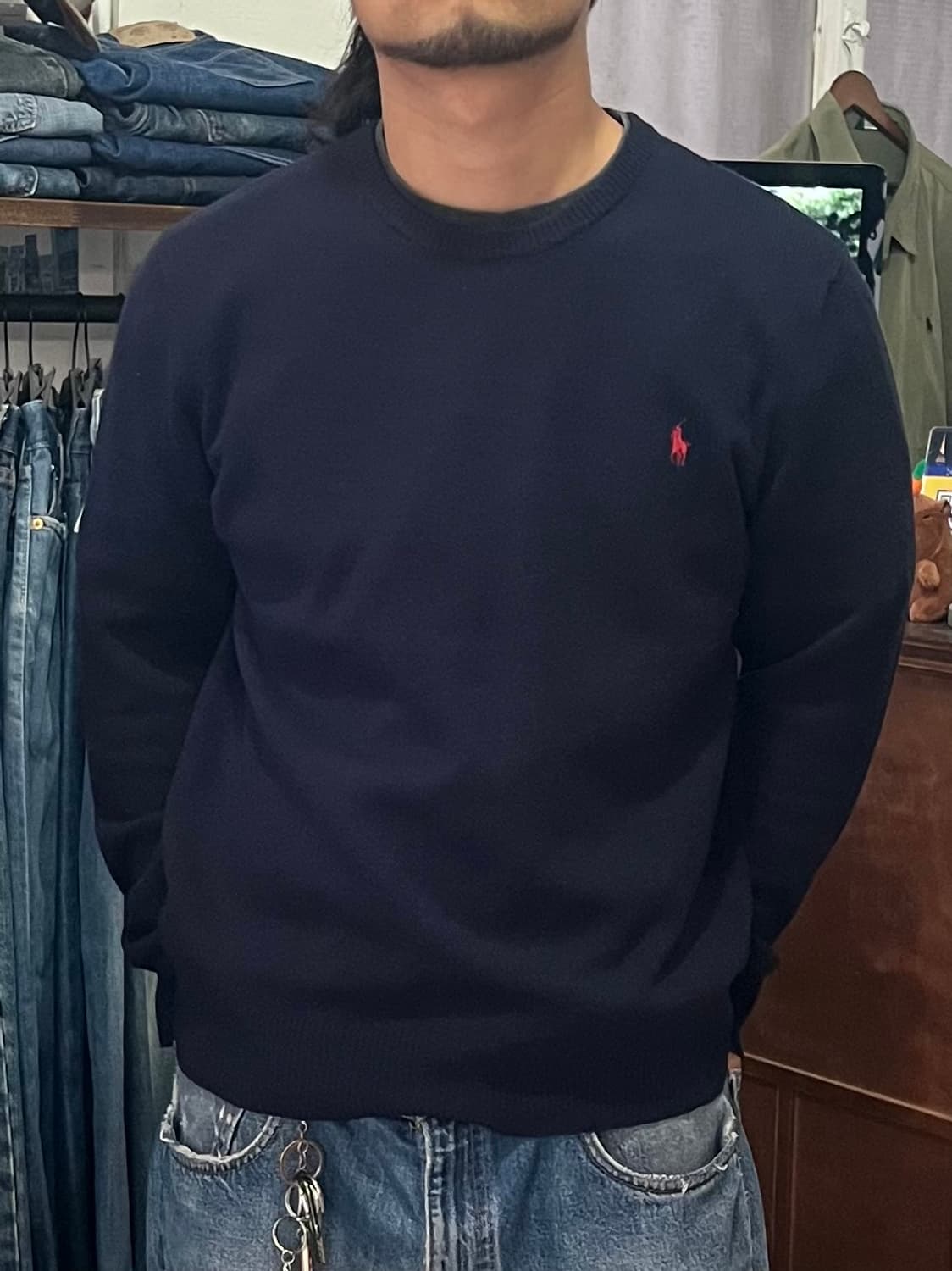 폴로 램스울 니트 XL 상품이미지2