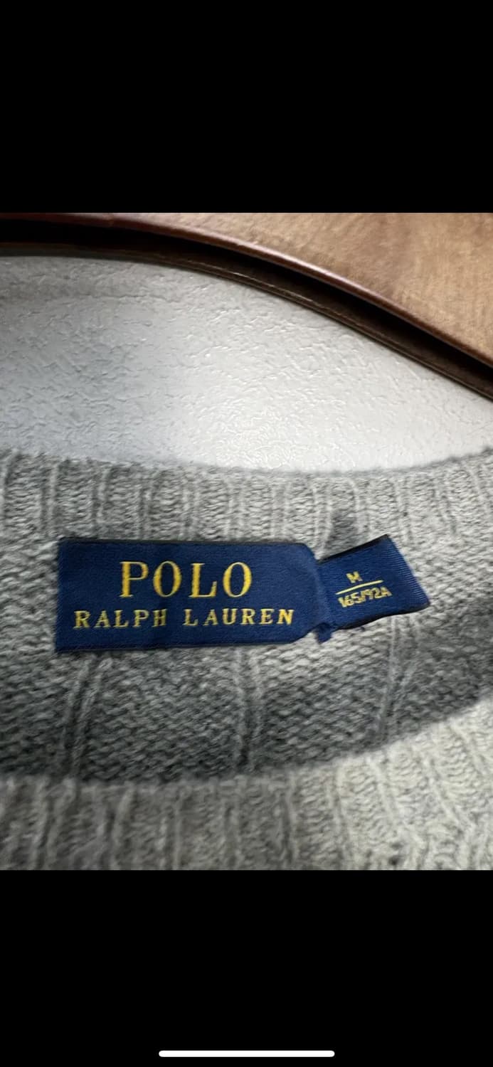 폴로랄프로렌 포니로고 니트 코튼 스웨터 그레이 헤더 H2086 상품이미지5