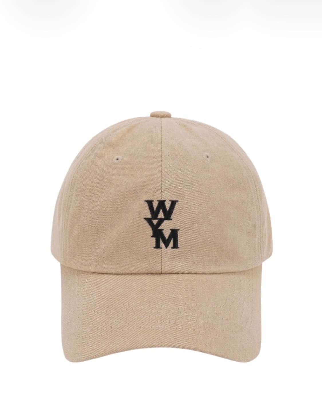 우영미 블랙 로고 볼캡 베이지 - 22FW 상품이미지1