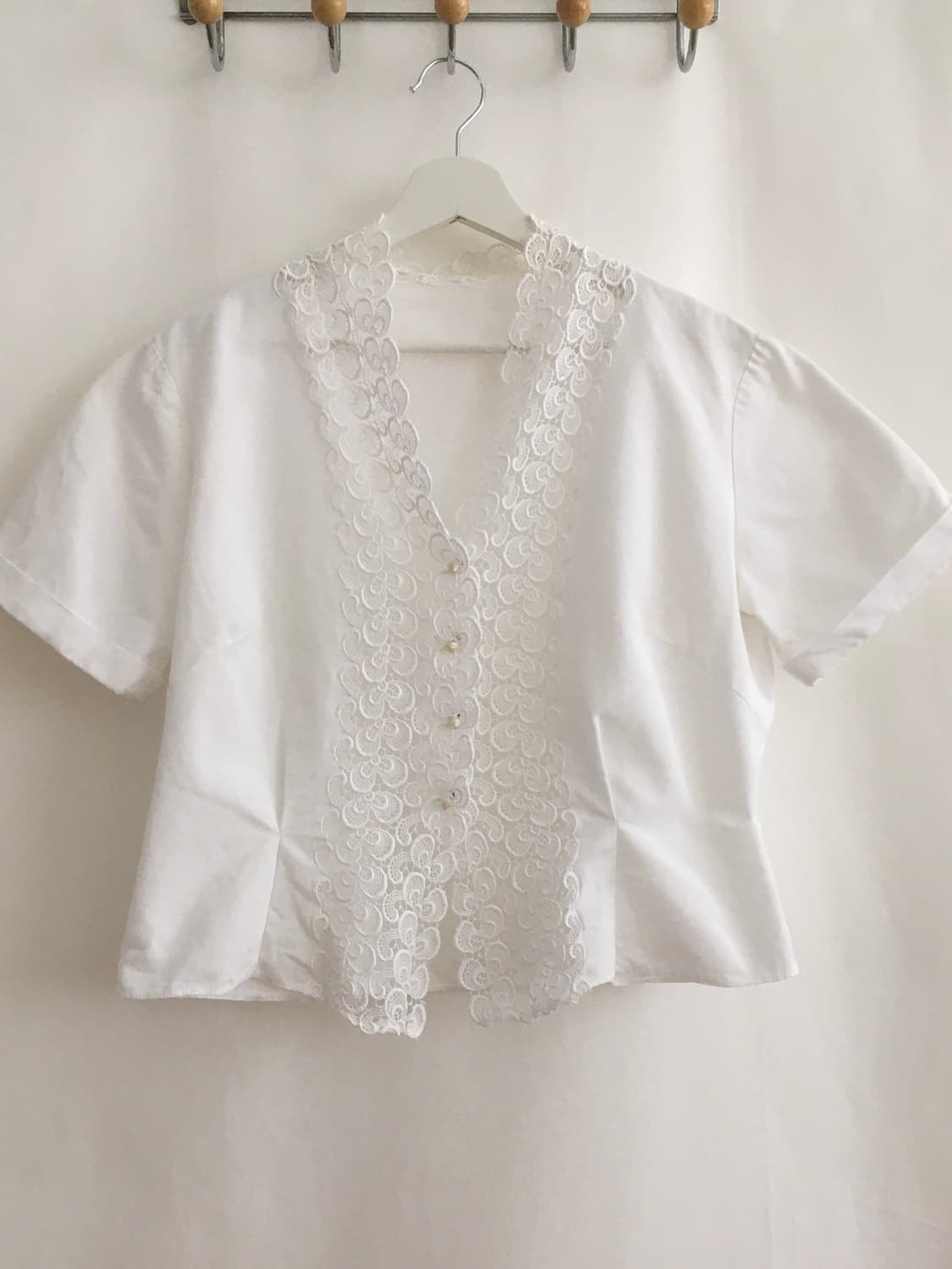 rough lace white shirts (Europe) no no 상품이미지5
