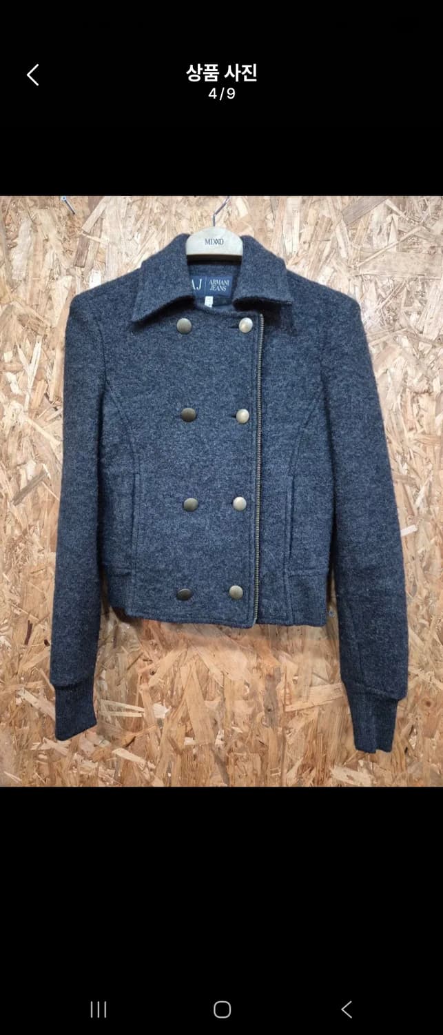 아르마니진 울 크롭자켓 XS 상품이미지3