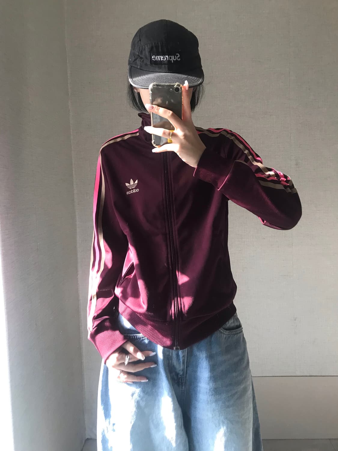 아디다스 버건디 파이어버드 져지 상품이미지1