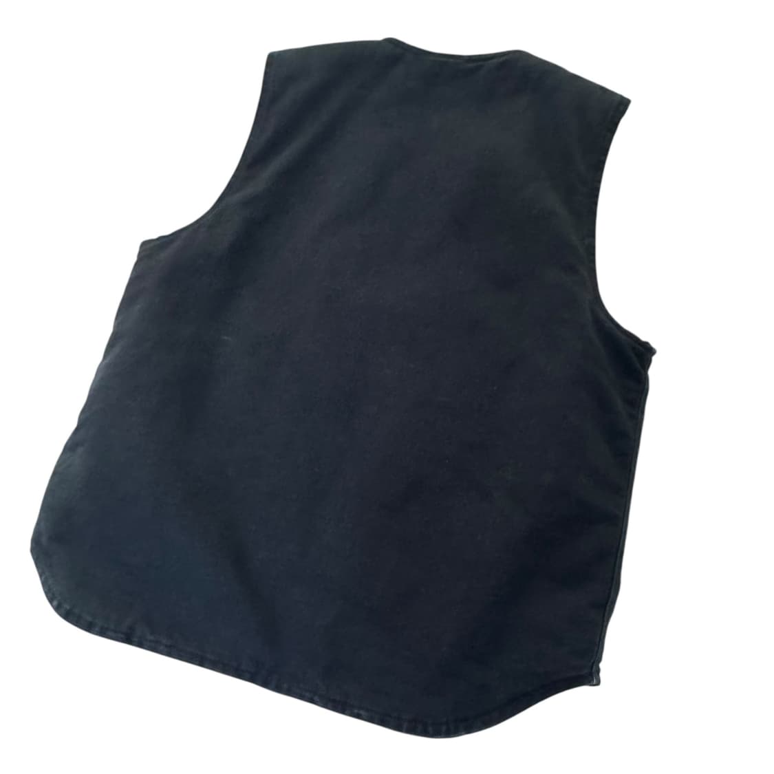 칼하트 블랙 빈티지 덕 캠퍼스 조끼 상품이미지2