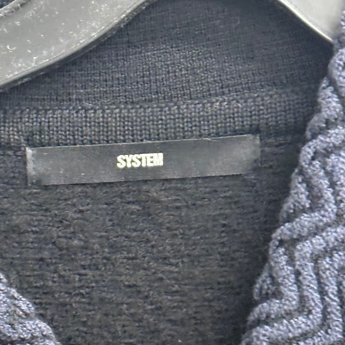 한섬 SYSTEM 시스템 울 코튼 니트 집업 가디건 OS 상품이미지2