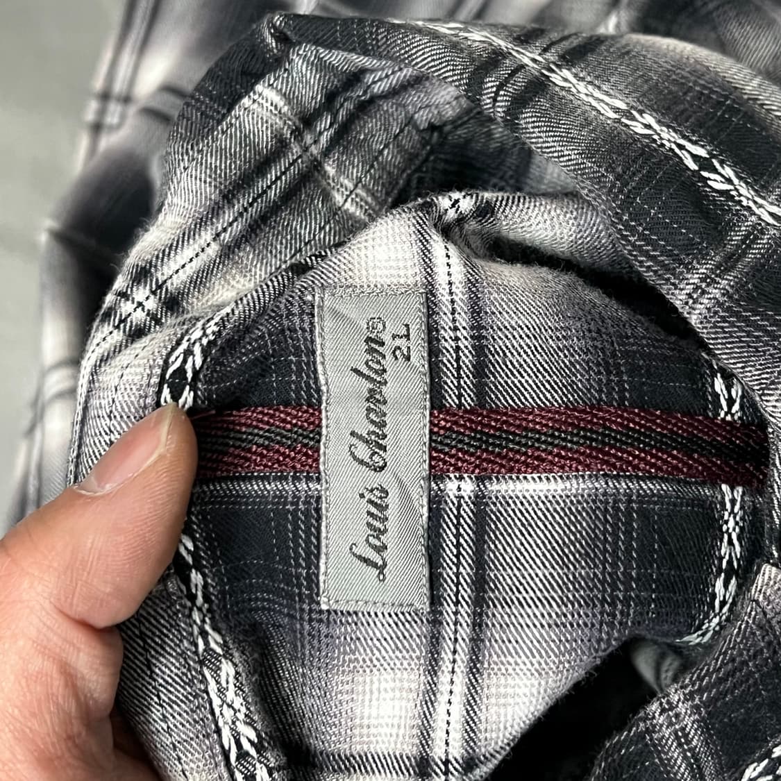  Louis Chavlon 체크 셔츠 y15184 상품이미지5