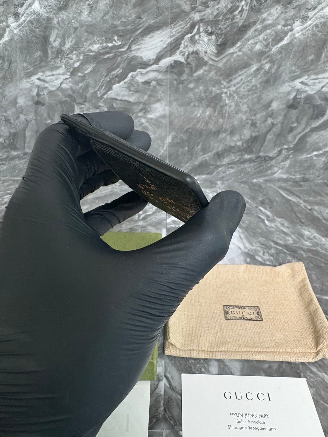 [새상품급] 구찌 베스트리에 킹스네이크 프린트 카드지갑 상품이미지8