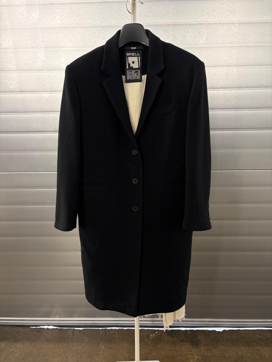 Spelledit wool coat black 상품이미지2
